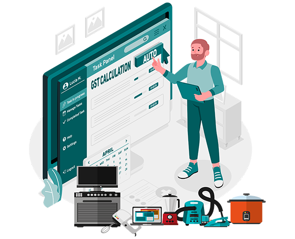 Rate Wise Auto GST Calculations