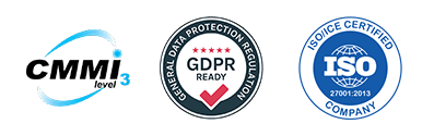 GDPR and other quality, privacy, and security compliance badges